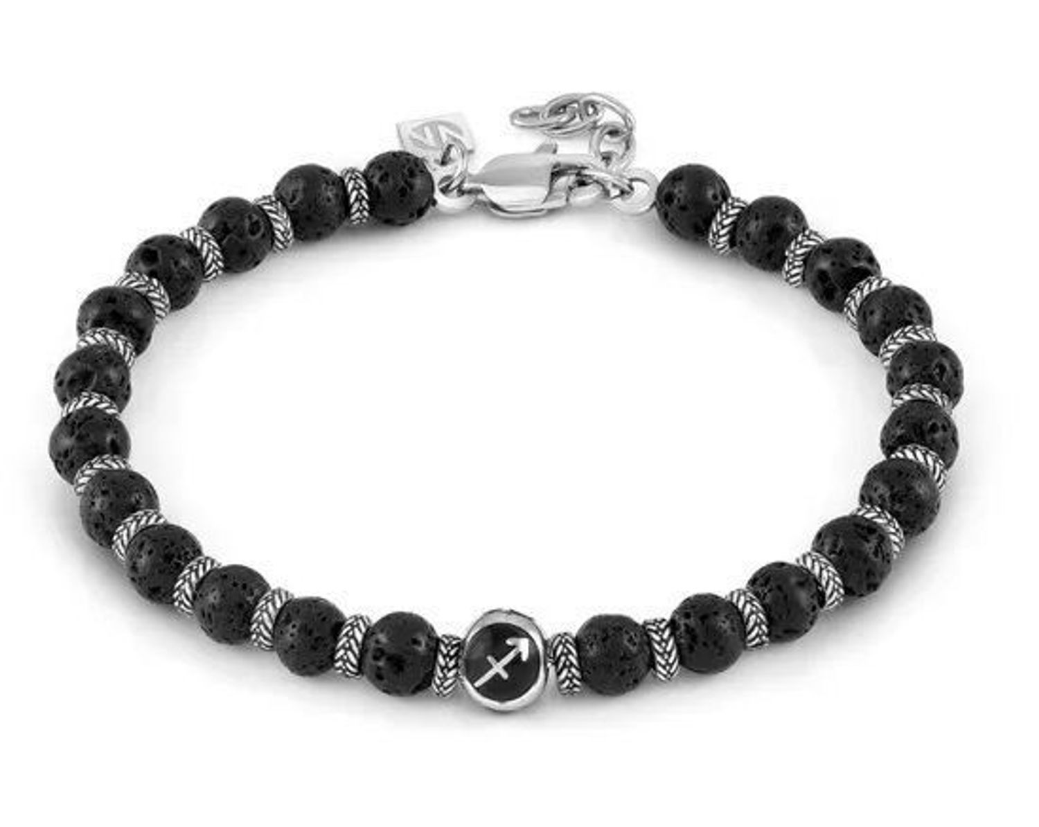 Bransoletka męska Lawa wulkaniczna i znak zodiaku Strzelec NOMINATION 027928 009.jpg